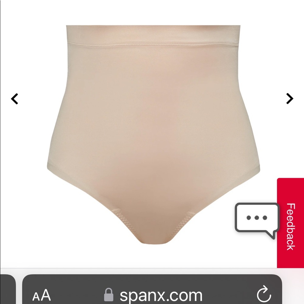 NWT Spanx High Waist Thong XS